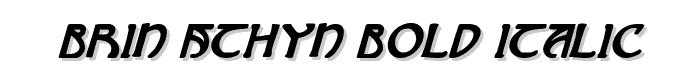 Brin Athyn Bold Italic font